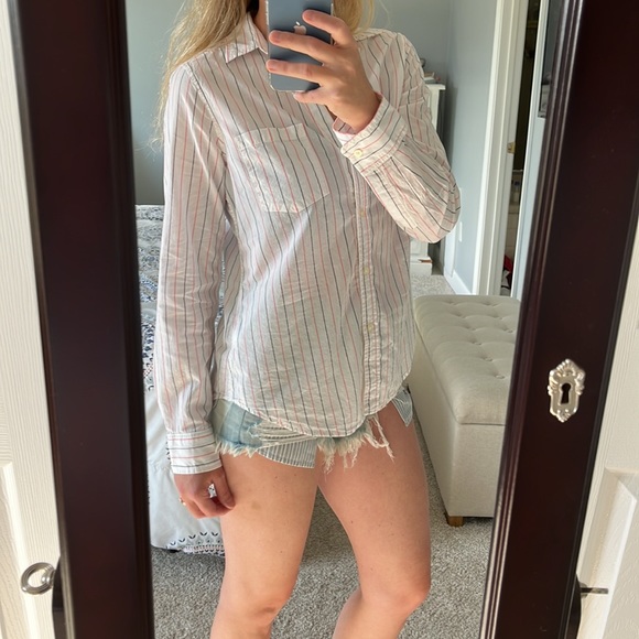 GAP Long Sleeve Stripes Button Down Shirt - Picture 10 of 10